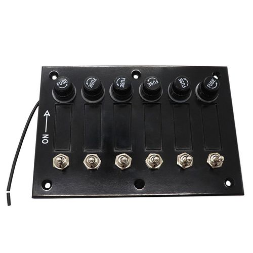 船用3位/6位摇键开关面板每路带独H立保险丝保护12/24V
