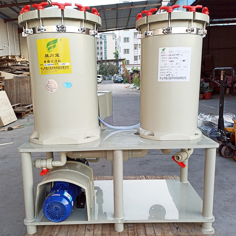 长美cm-2018-2012电镀w过滤机双桶过滤器化工耐酸耐碱过滤2.2KW