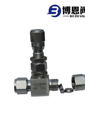 厂价直销BEHJ91q-16不锈钢卡套直通截止阀高温高压针型阀