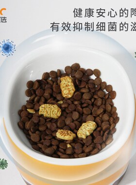 MSBC主子优选可爱陶瓷加高猫碗杯套装宠物用品护颈猫Y咪粮碗水碗