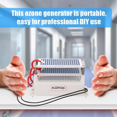 Portable 32g/h Ozone Generaxtor Formaldehyde Remove Machine