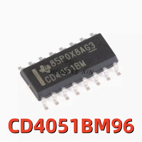 原装 CD4051BM96 贴片SOIC-16 CMOS单路8通道模拟多路复用器芯片