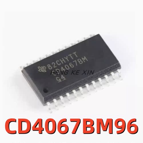 全新原装 CD4067BM96 SOIC-24 CMOS单路16通道模拟多路复用器芯片