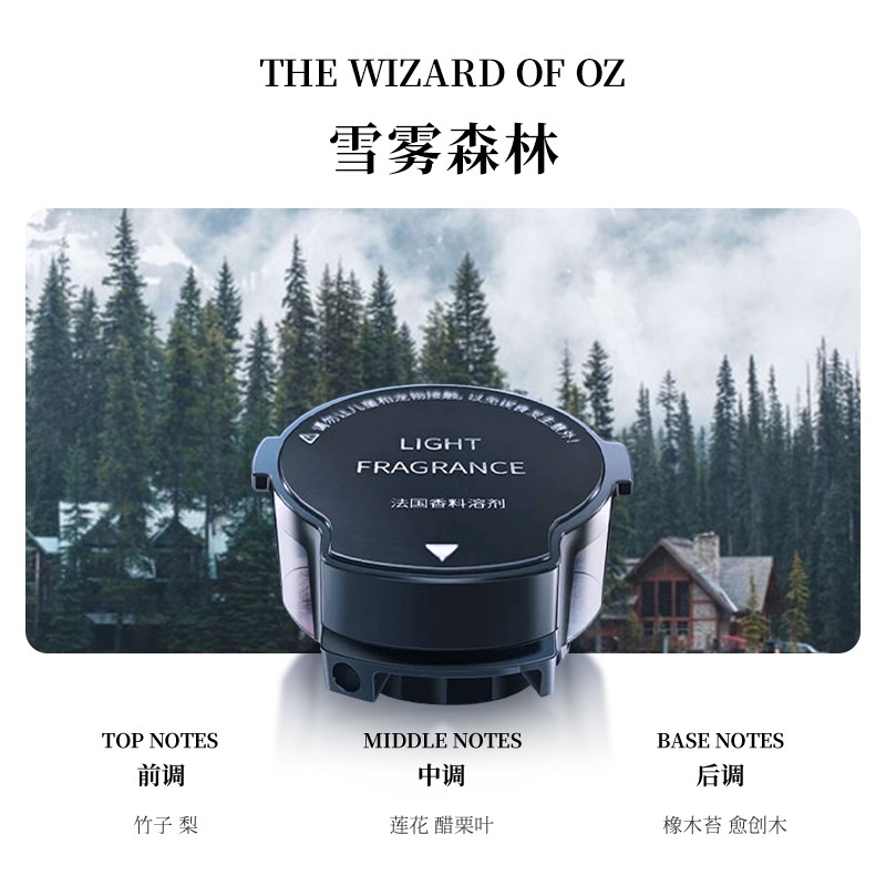 【替换装香盒】图拉斯观景车载香薰补充装