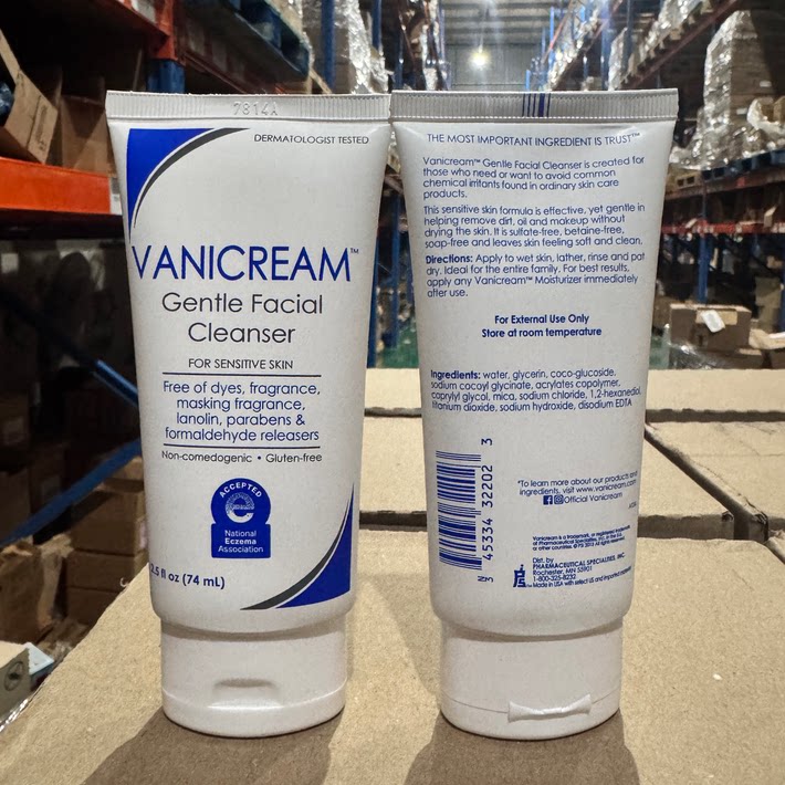 美国版Vanicream薇霓肌本洗面奶油皮干皮温和氨基酸洁面乳洗面奶