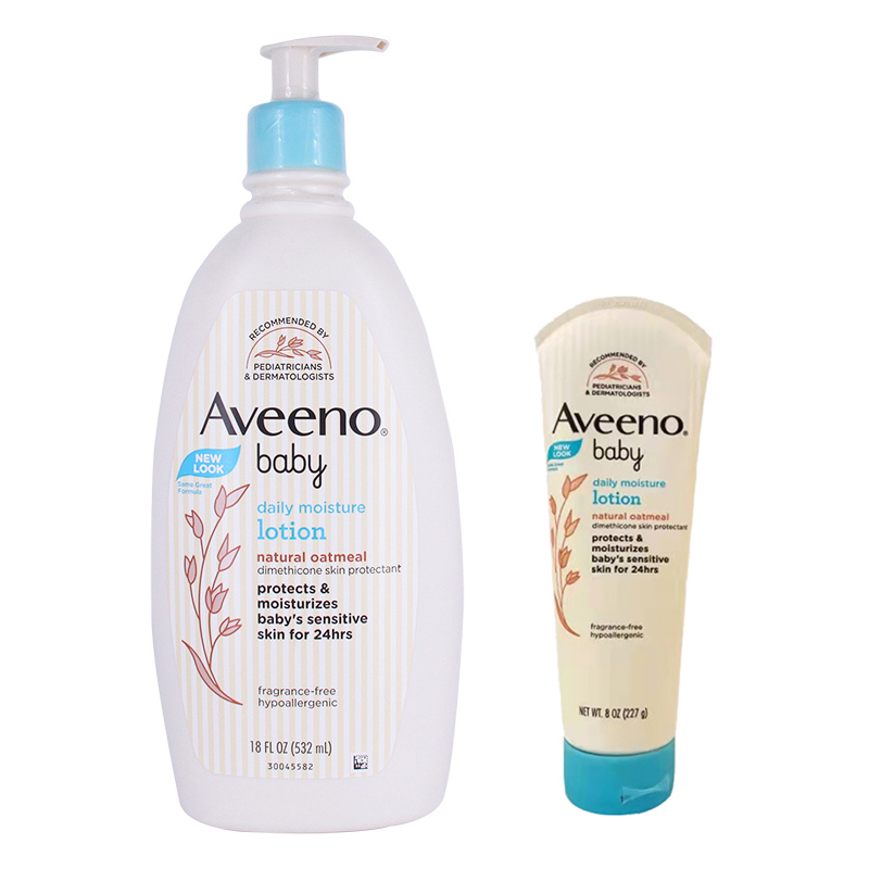 美国Aveeno艾维诺婴儿燕麦滋润保湿润肤乳227g/532ml