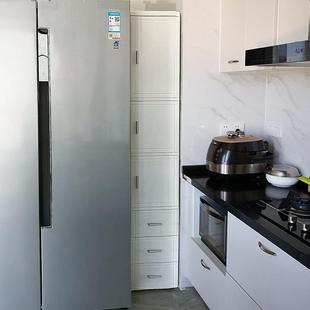 冰箱缝隙窄柜35床头储物整理柜 53N25宽厨房夹缝收纳柜开门抽屉式