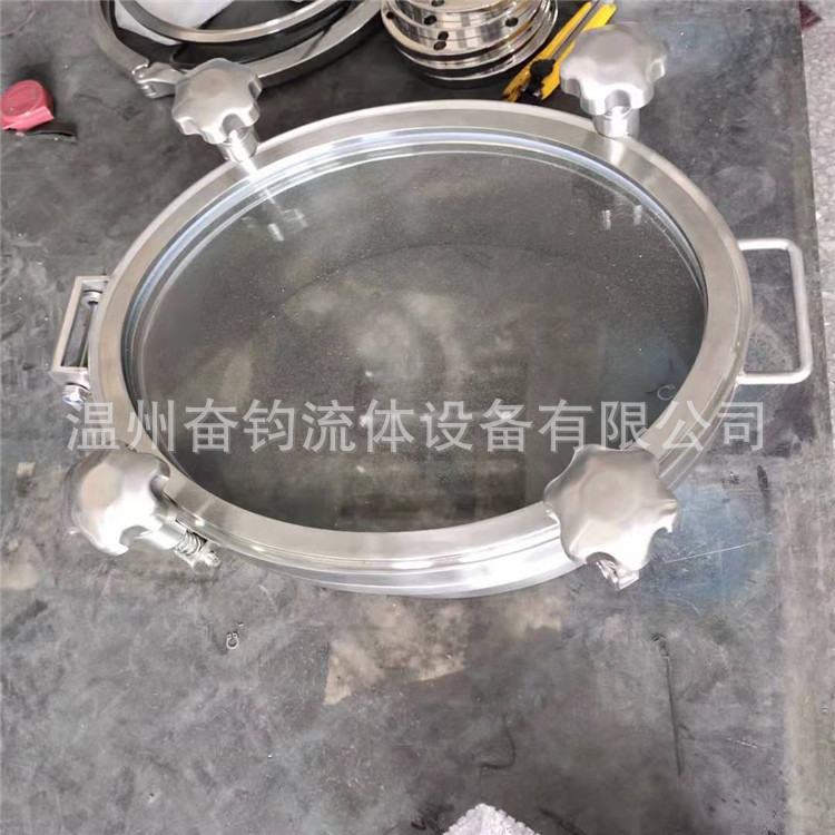 奋钧管件304/316椭圆压力人孔罐上配件椭圆形人孔