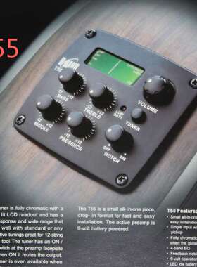 BBAND拾音器T55C民谣古典电箱拾音器乐器配件