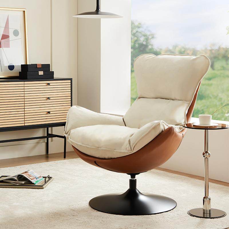单人沙发极简设计师休闲卧室家用小客厅布艺懒人蛋壳旋转椅躺椅,金属材料及制品,金属加工件/五金加工件,淘宝优惠券,粉丝福利购,淘宝优惠卷
