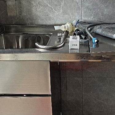 不锈钢洗衣柜阳台柜组合滚筒洗衣机柜子伴侣台盆池一体切角可定