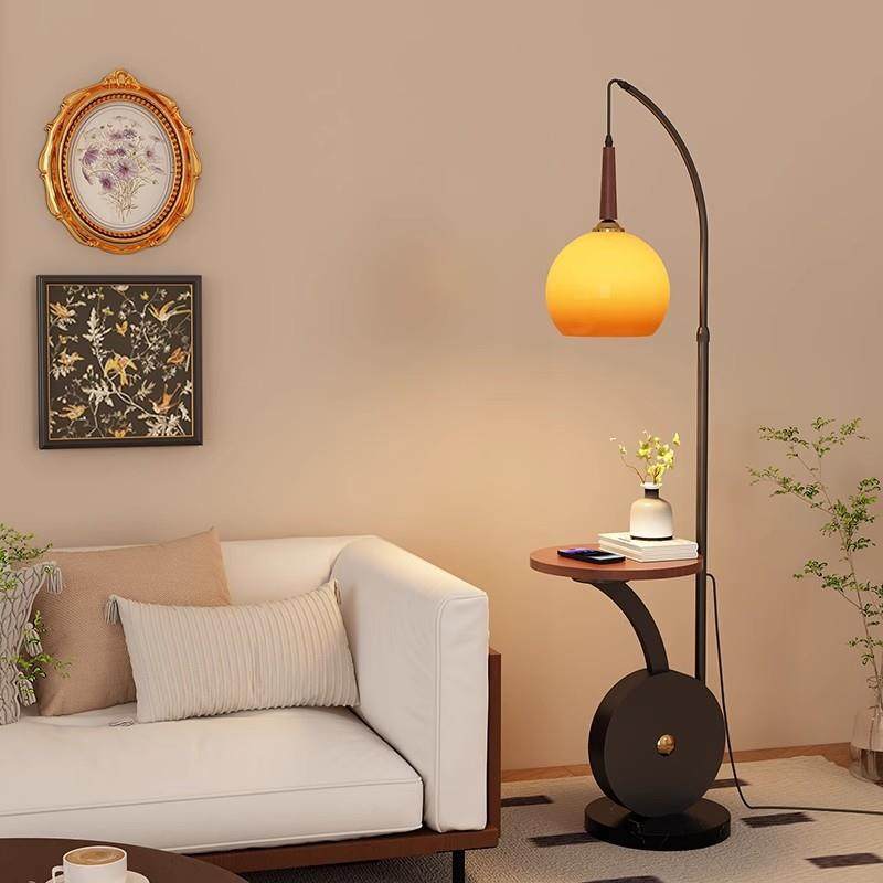 法式中古风落地灯客厅沙发旁卧室床头灯复古高级感氛围感装饰灯具