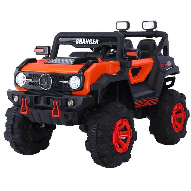 儿童电动汽车四轮遥控越野宝宝玩具车可坐大人双人小孩车