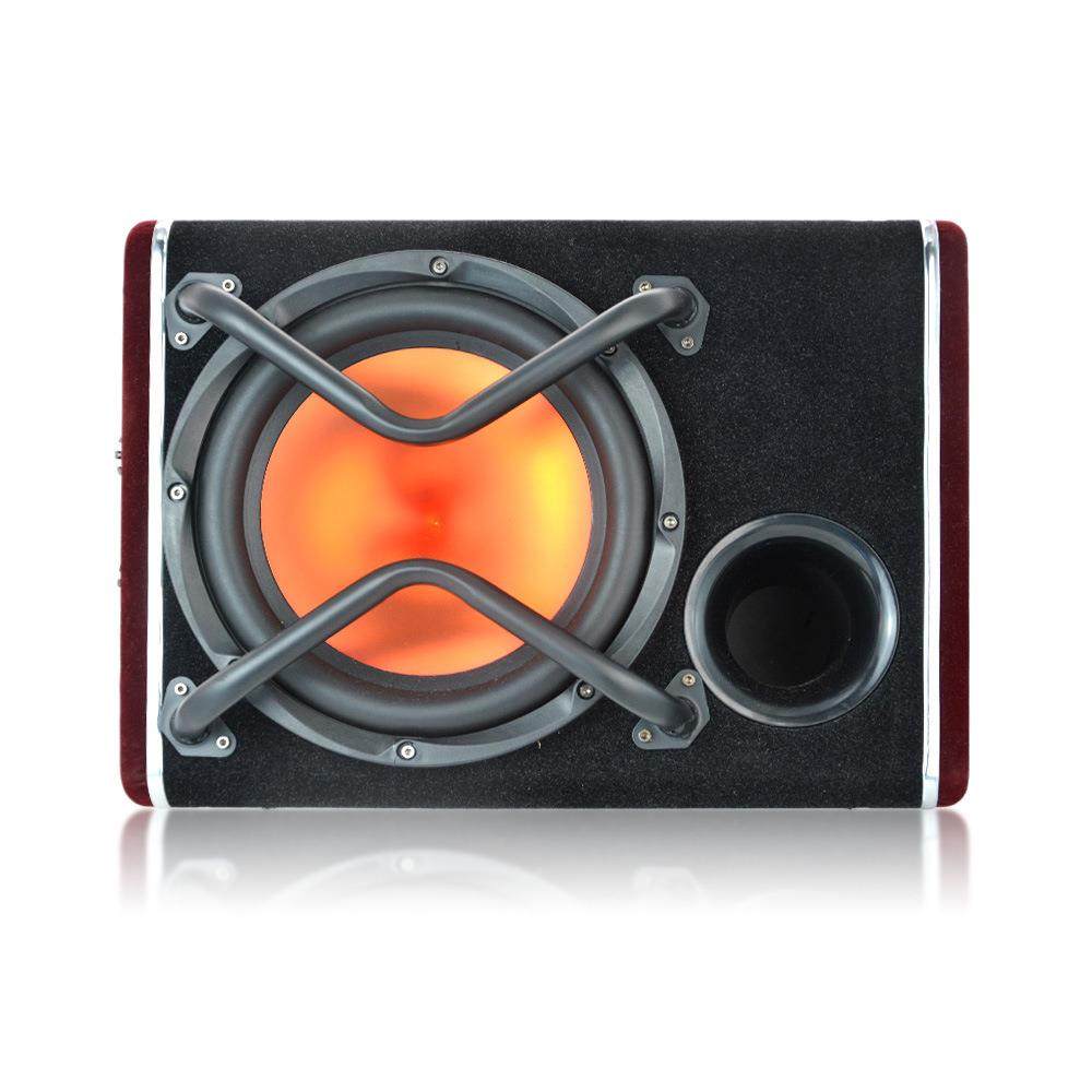 车载音响改装大功率1200W梯形12V有源超重10寸汽车低音炮