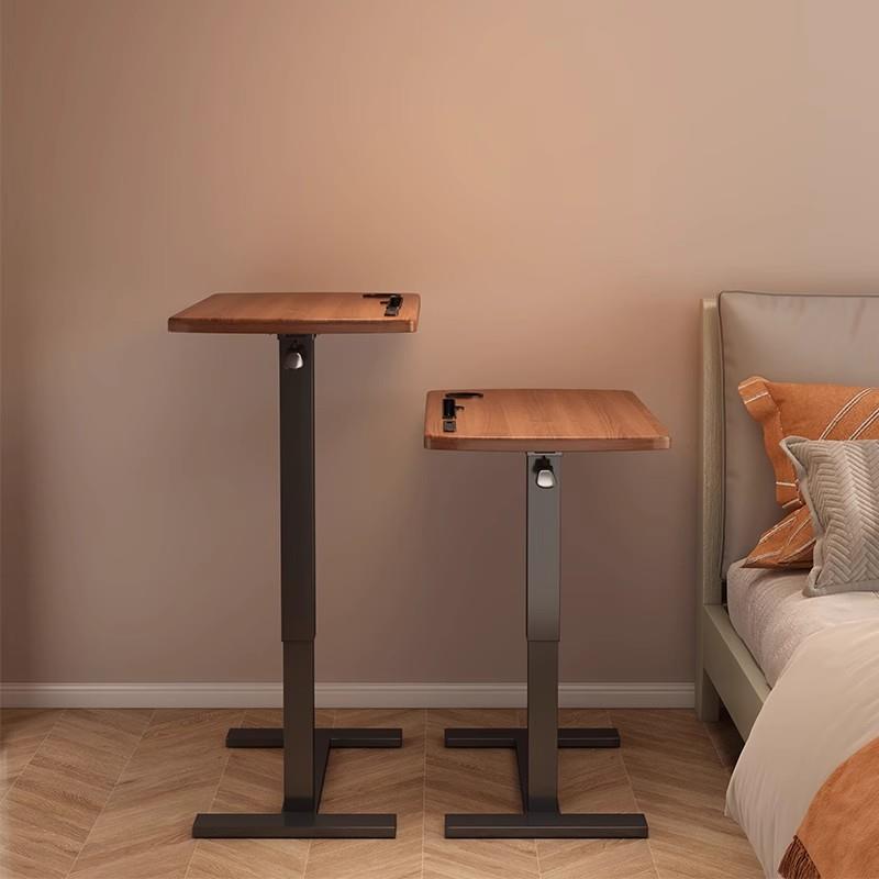 站立式办公桌工作台可升降床边桌折叠卧室家用书桌学生写字电脑桌