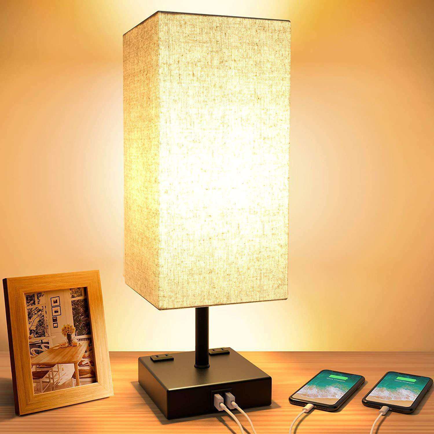 复古卧室床头灯美式现代简约创意书桌温馨触摸控制小台灯ebay