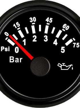 SJ系列 DN52mm 指针式油压表 0-5bar 柴油机船用工程车机械车房车