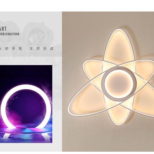 现代简约长方形LED卧室吸顶灯