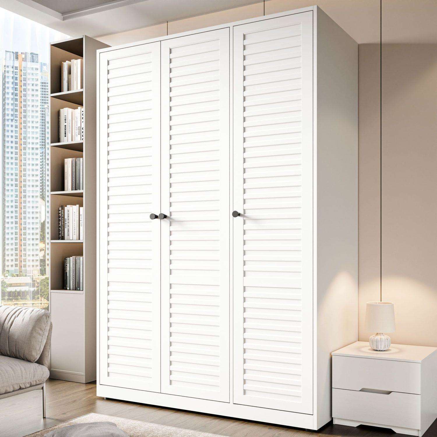 小户型收纳柜卧室家用无甲醛组合大衣橱钢制铁皮柜储物收纳新品