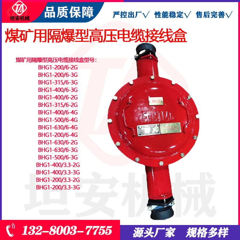 坦安煤矿用隔爆高压电缆接线盒