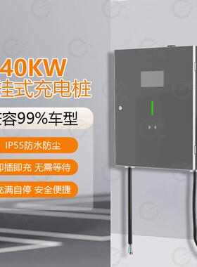 40kw充电桩直流充电桩壁挂式充电桩商用立柱式充电桩充电桩
