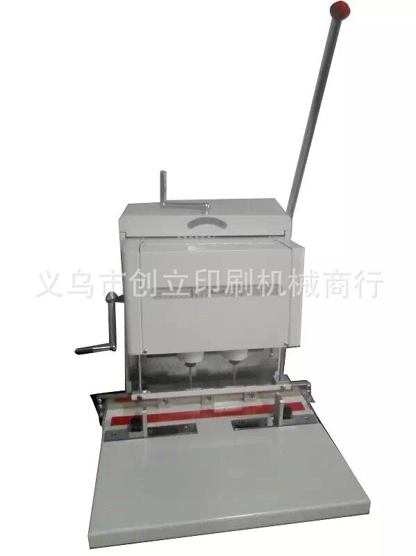 台式电动双头打孔机双孔可调