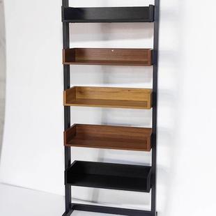 简约窄书架免安装20公分窄缝书柜彩色儿童收纳架学生绘本置物架