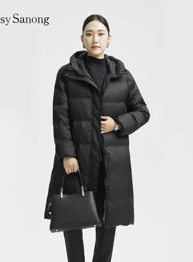 萨侬Classy Sanong/滕氏企业女装冬季新款职场通勤长款羽绒服