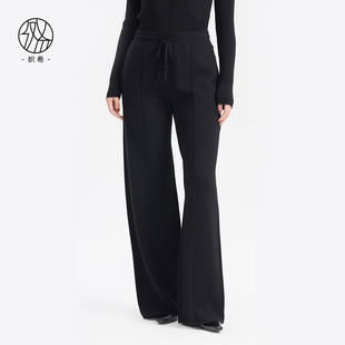 休闲百搭职场通勤简约针织裤 秋冬新款 滕氏企业女装 织希TESSITI