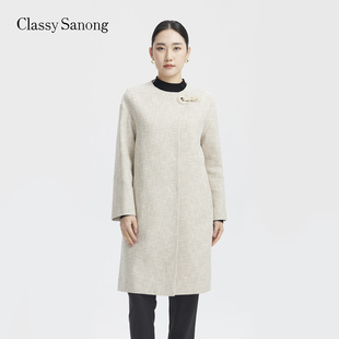 萨侬Classy Sanong/滕氏企业女装秋季新款休闲通勤长大衣