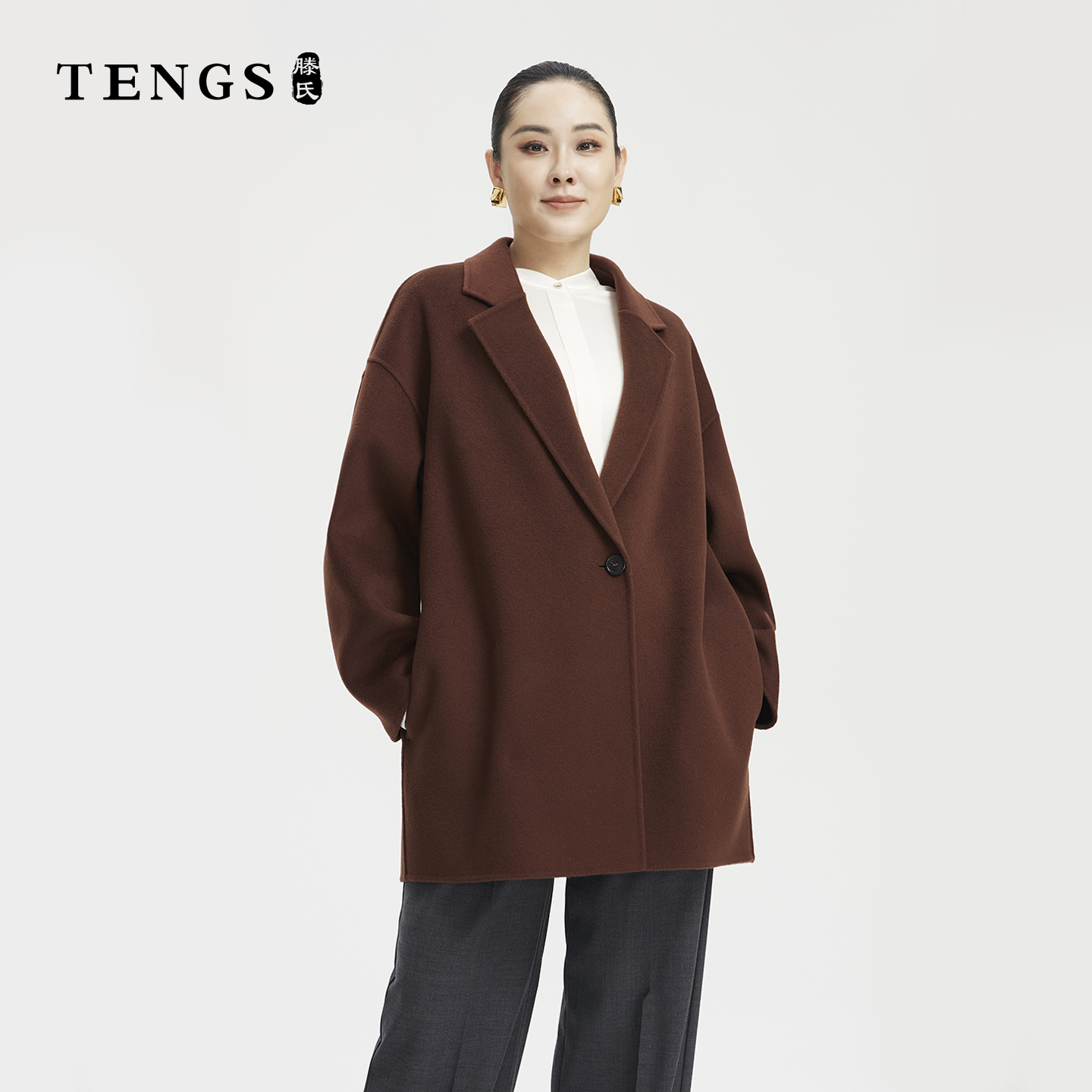 TENGS滕氏企业女装秋冬短大衣