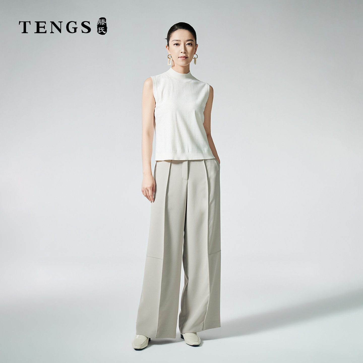 TENGS滕氏女装收腰显瘦休闲裤