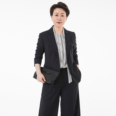 TENGS商务条纹高上衣舒适百搭