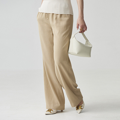 萨侬宽松舒适百搭通勤休闲直筒裤