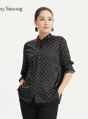 TENGS滕氏/萨侬女装秋季惠享价舒适百搭职场通勤衬衫