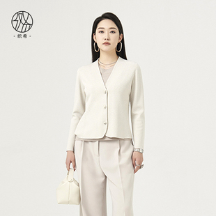 织希TESSITI/滕氏企业女装新款舒适优雅职场通勤百搭针织开衫上衣