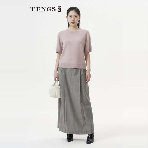 TENGS优雅气质针织衫百搭舒适