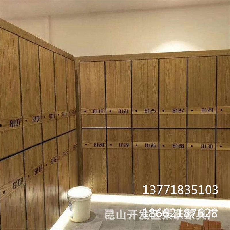 酒店宾馆木质更衣柜洗浴中心浴池浴室浴场养生馆足浴房桑拿储物柜