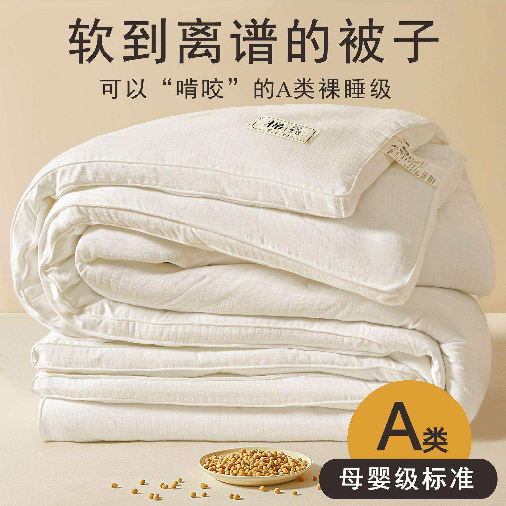 A类母婴级原棉提花大豆纤维被子被芯加厚保暖春秋被冬被四季通用,金属材料及制品,金属加工件/五金加工件,淘宝优惠券,粉丝福利购,淘宝优惠卷