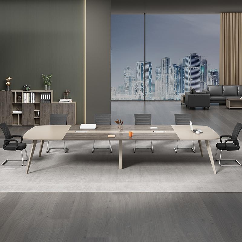 议桌组合长桌简约现代小型会议室培训桌简易长条办公桌椅多功能