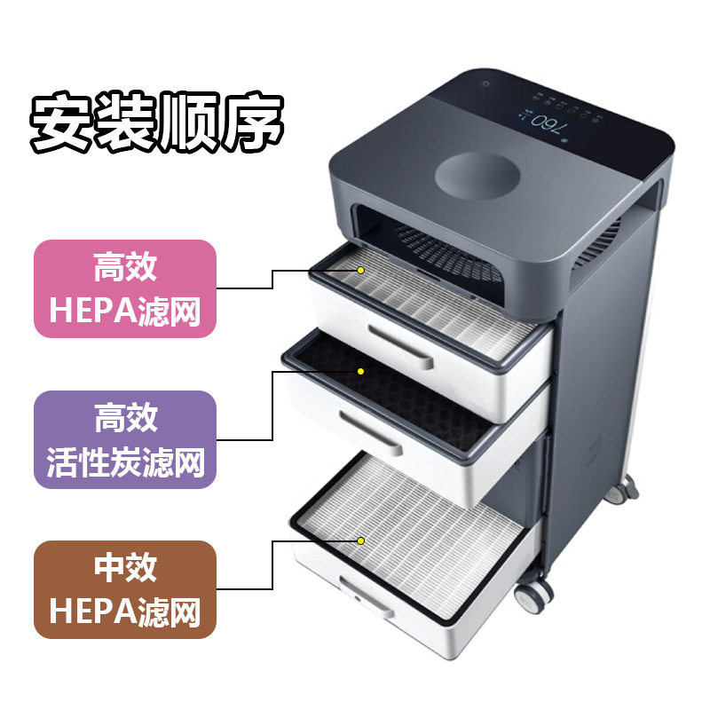 适配352hepa活性炭过滤网空气净化器滤网