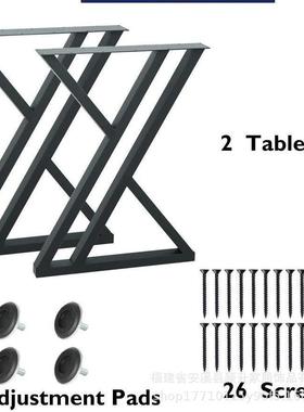 家具配件桌脚支撑架餐桌腿铁架奶茶店餐桌腿简约铁艺桌腿