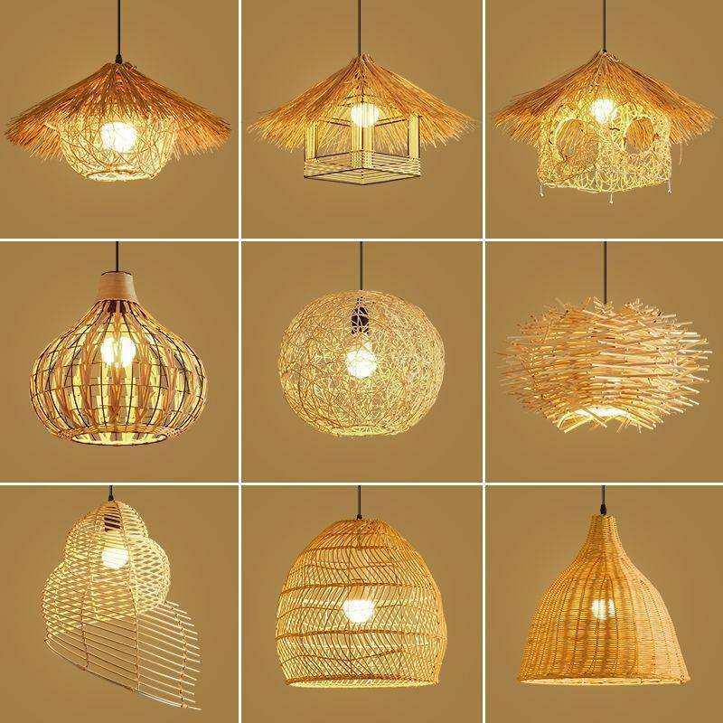 创意个性草帽灯复古藤编吊灯怀旧艺术灯罩仿古灯民宿饭店竹编灯具,金属材料及制品,金属加工件/五金加工件,淘宝优惠券,粉丝福利购,淘宝优惠卷