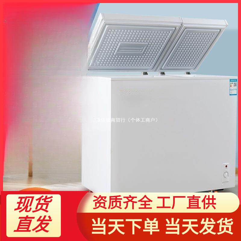 双门冰柜家用双温小冰柜小型冷柜冰箱双开门冷冻柜
