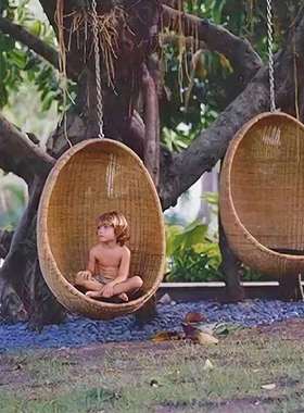 鸟巢吊椅阳台吊篮藤椅成人室内摇篮椅秋千户