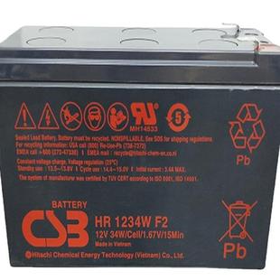 CSB蓄电池HR1234W12V9AHHR1224WHR1221WHR1218WF2质保一年
