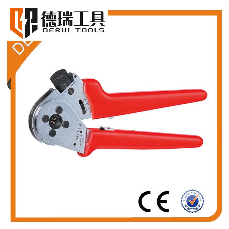德瑞工具HSC81-4航空端子四心轴压线钳冷端子压接钳耐用