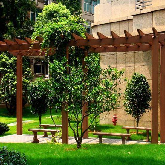 葡萄架庭院碳化木户外廊架花架凉亭架子花园长廊防腐木简易爬藤架