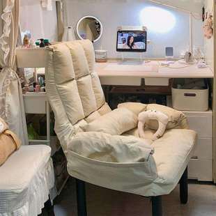 懒人沙发单人椅卧室休闲椅宿舍电脑椅可躺可睡哺乳椅阳台折叠躺椅