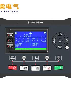 众智HGM9520柴油发电机组市电并联控制器SmartGen并机面板HGM9510